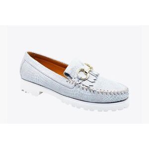 Robert Zur Broadwick Croc in White NWB Size 9 1/2AA